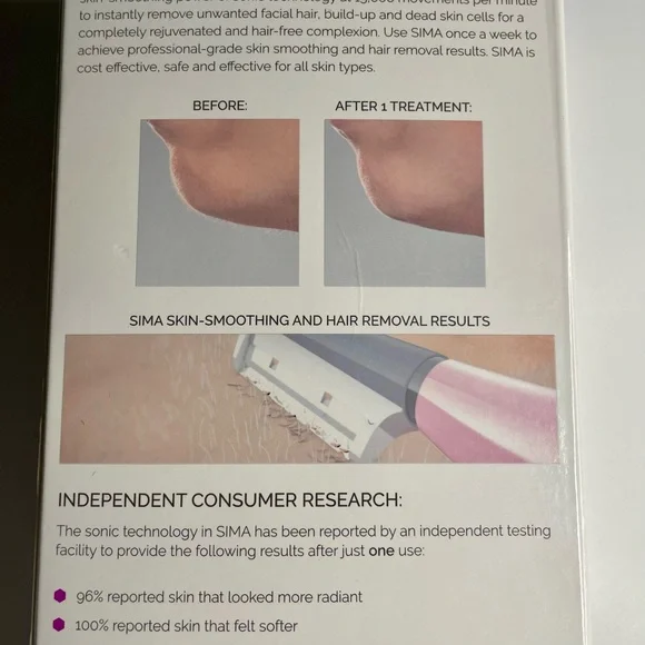 SIMA Pink Sonic Facial Exfoliation & Hair Removal System - Picture 2 of 4